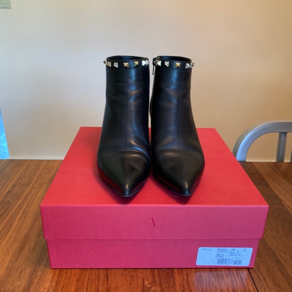 Valentino Rockstud Ankle Boots - Picture 4 of 9